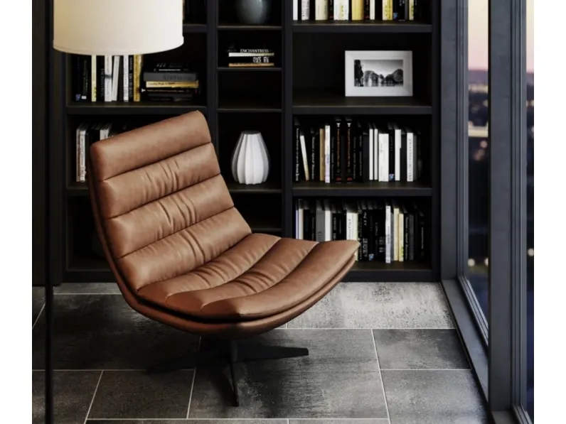 Poltrona girevole Lido di Kare Design