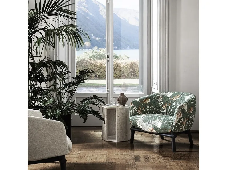 Poltrona Livre in tessuto imbottito di Gallotti&Radice