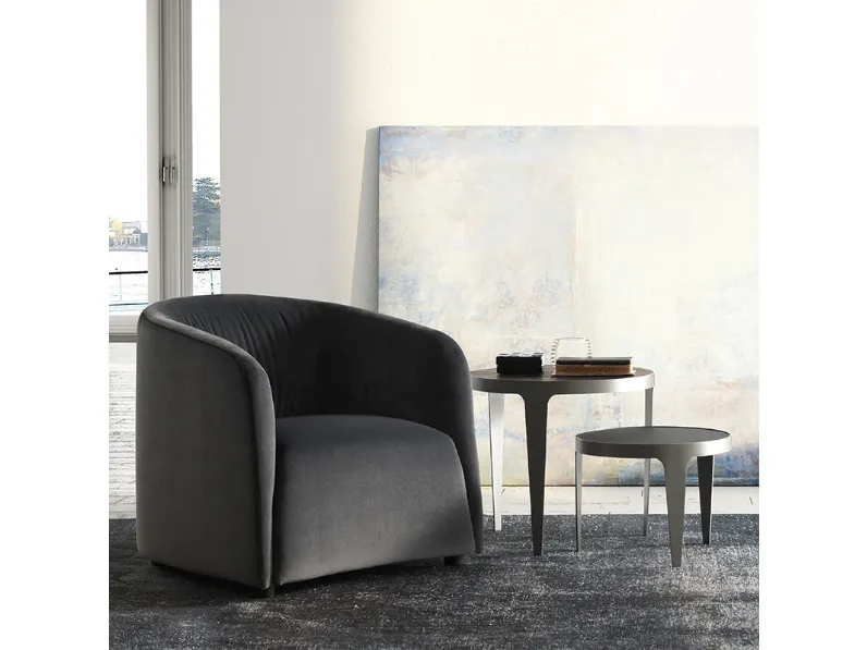 Poltroncina in tessuto Logos di Natuzzi