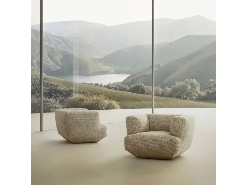 Poltrona imbottita Loungescape di Flexform