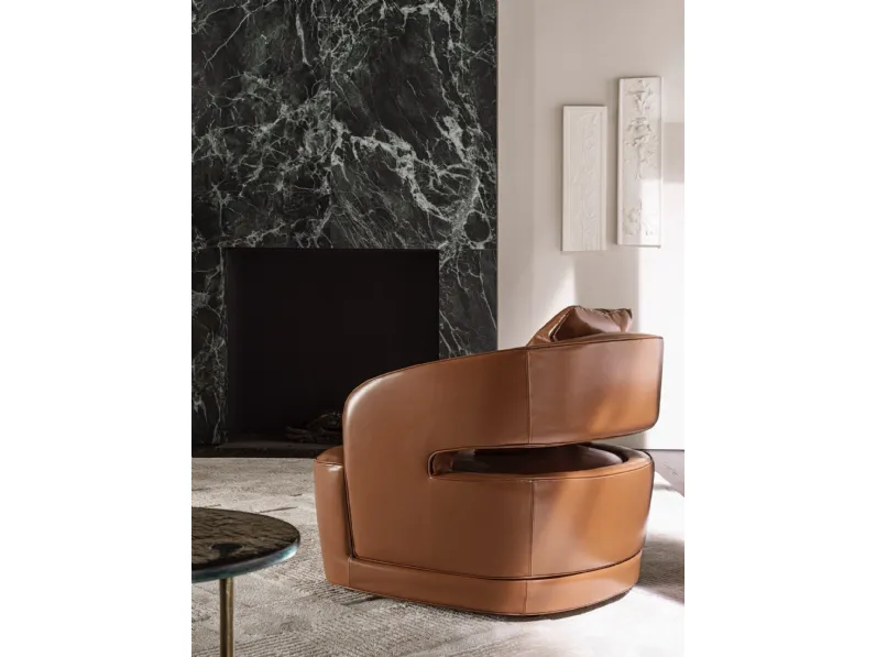 Poltrona in pelle Lucio di Molteni & C