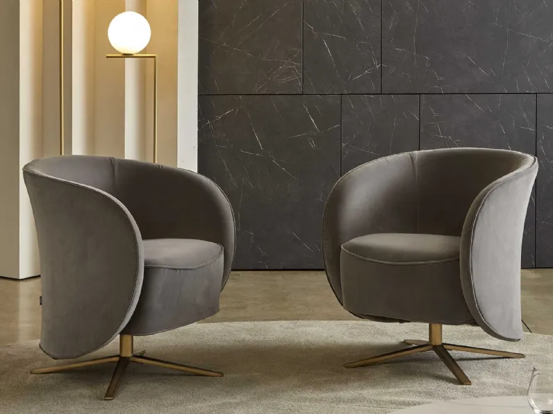 Poltroncine in velluto Well di Marelli