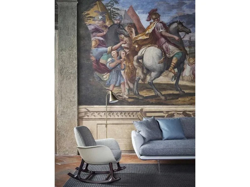 Poltroncina a dondolo Martha di Poltrona Frau