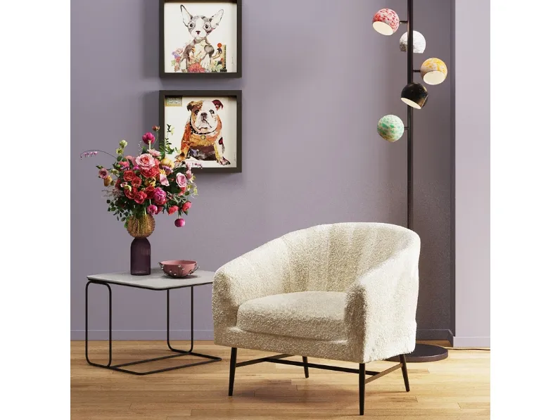 Poltroncina dallo stile scandinavo Marylin di Kare Design