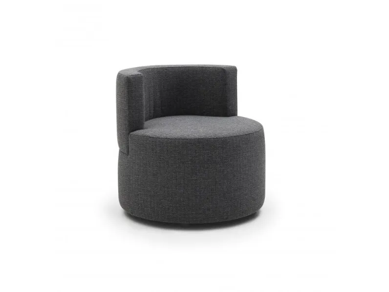 Poltroncina dalla forma tonda in tessuto Mia di Confort Line