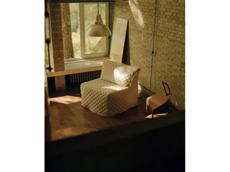 Poltrona Letto in tessuto trapuntato Micia di Campeggi