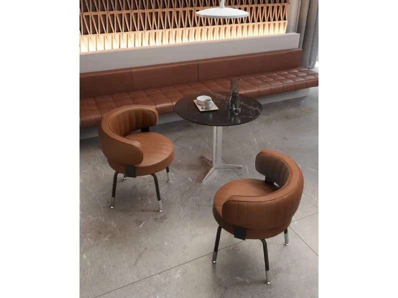 Poltroncina in pelle Miss di Valentini