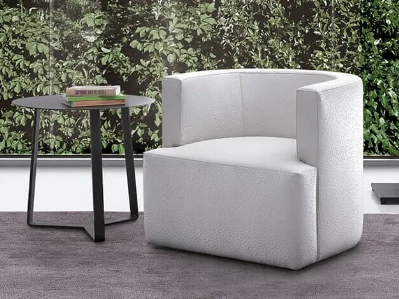 Poltroncina in pelle Mood di Barzaghi Salotti