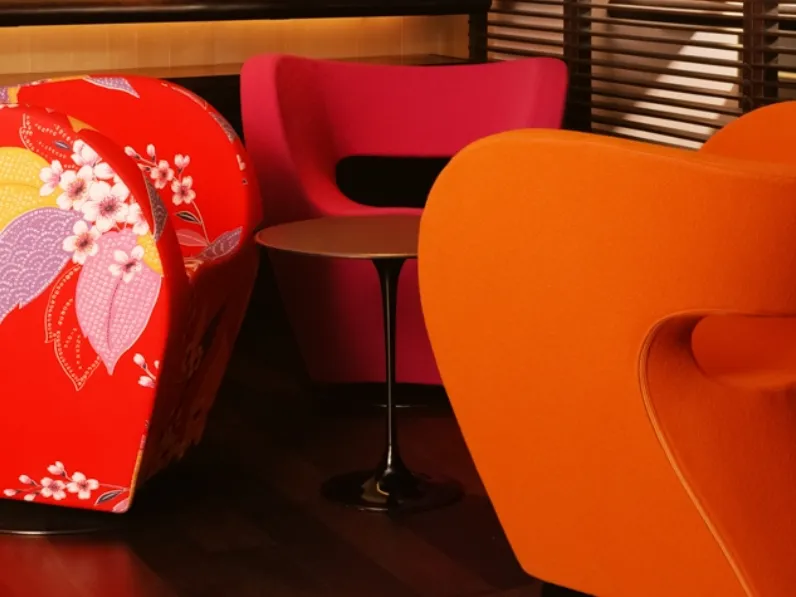 Poltroncina in tessuto Little Albert di Moroso