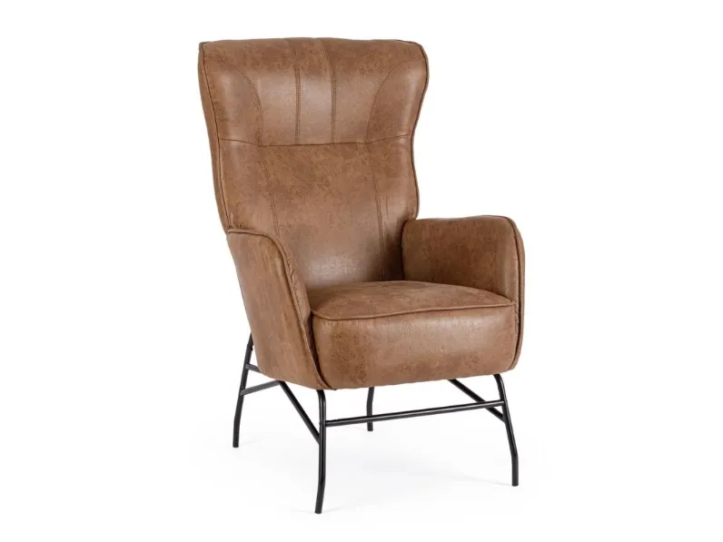 Poltrona in ecopelle Nasira di Bizzotto