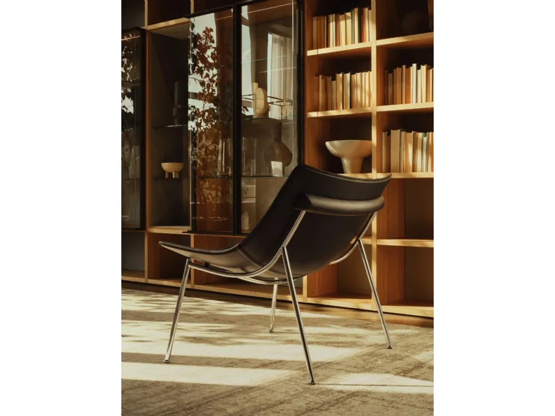 Poltrona in pelle Omega di Lema