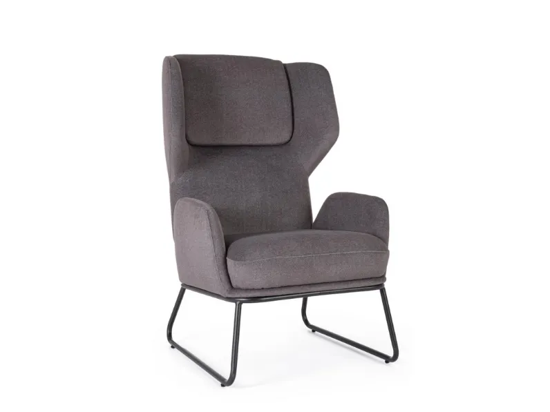 Poltrona in tessuto Ophelia di Bizzotto