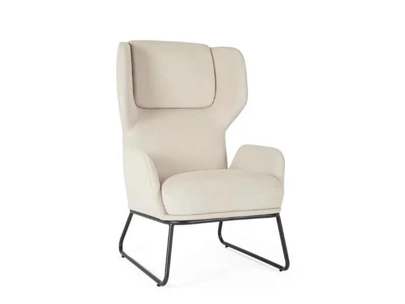 Poltrona in tessuto Ophelia di Bizzotto