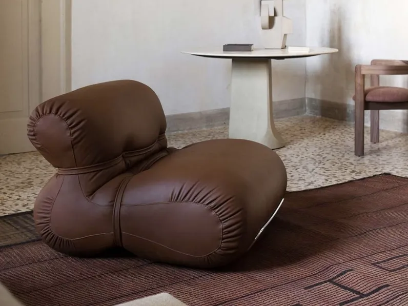 Poltrona in pelle Orsola di Tacchini