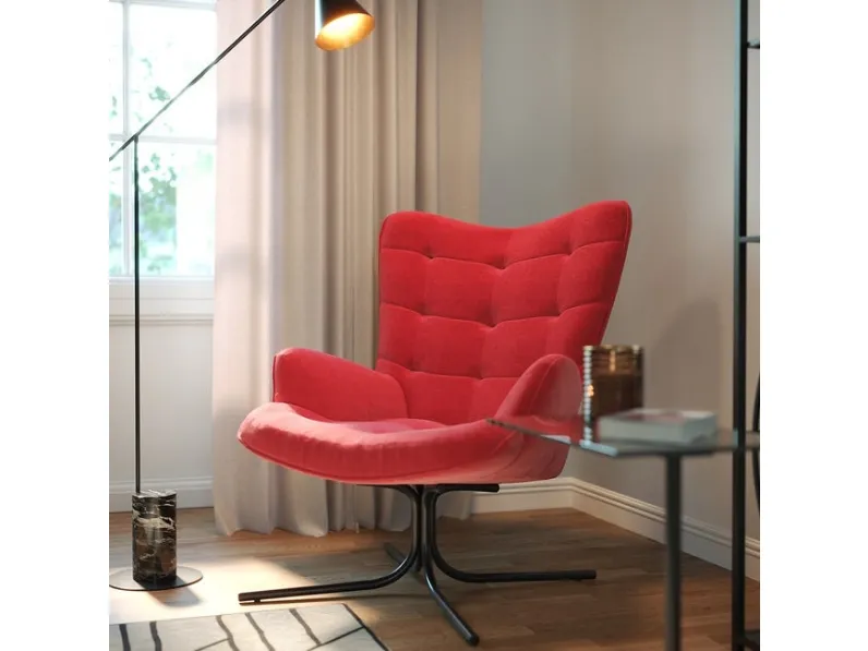 Poltrona girevole Oscar di Kare Design