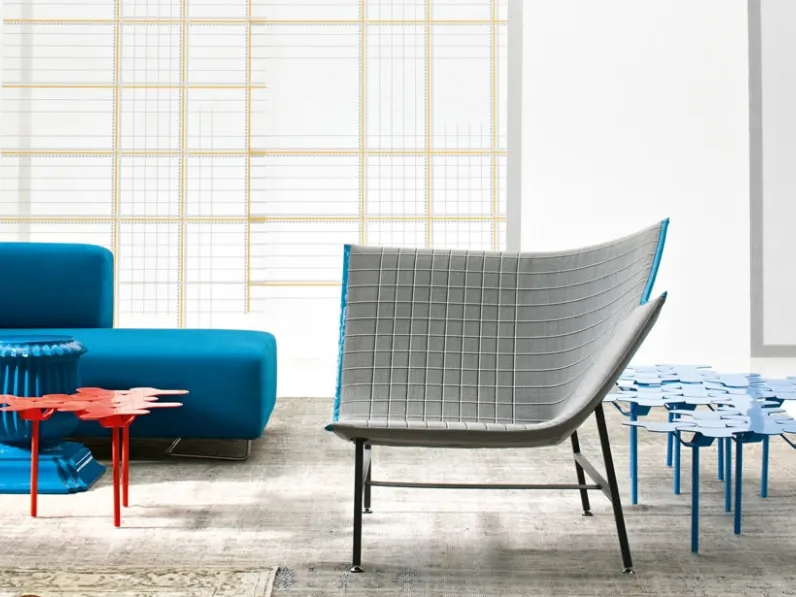 Poltrona in tessuto Paper Planes di Moroso