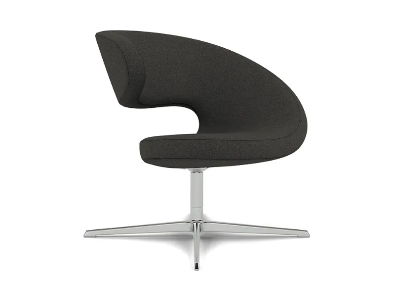 Poltroncina di design in pelle Peel Club di Varier