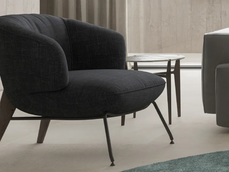 Poltroncina in tessuto Penelope di Natuzzi