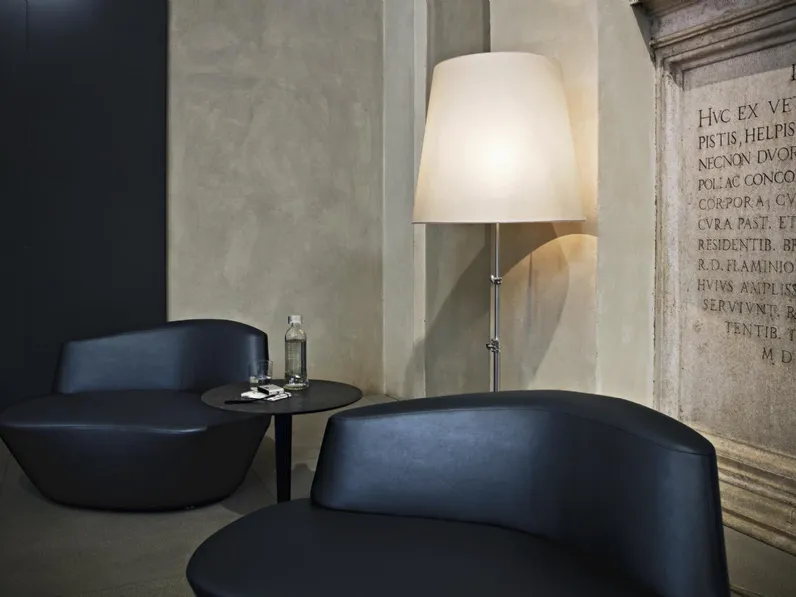 Poltrona in pelle Polar di Tacchini