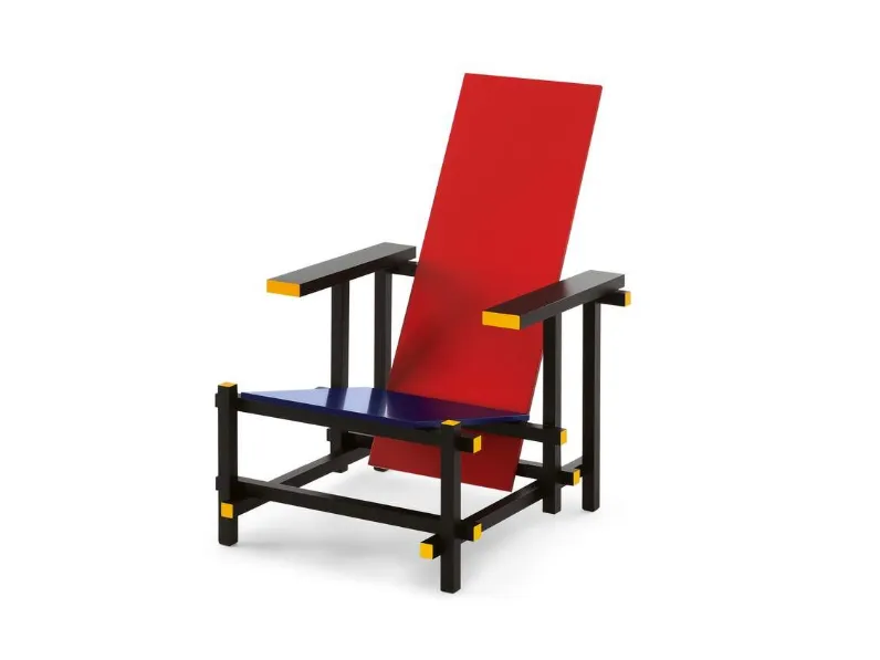 Poltrona di design Red and Blue di Cassina