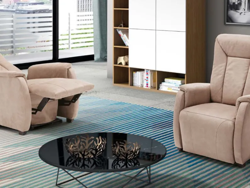 Poltrona in ecopelle Atene di Spaziorelax