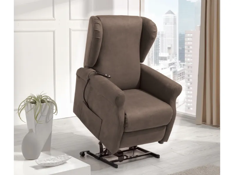 Poltrona Relax con alzapersona Edward di Nicoletti Home