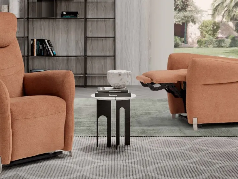 Poltrona con massaggio lombare Emilia Yoga Flexx di Spaziorelax