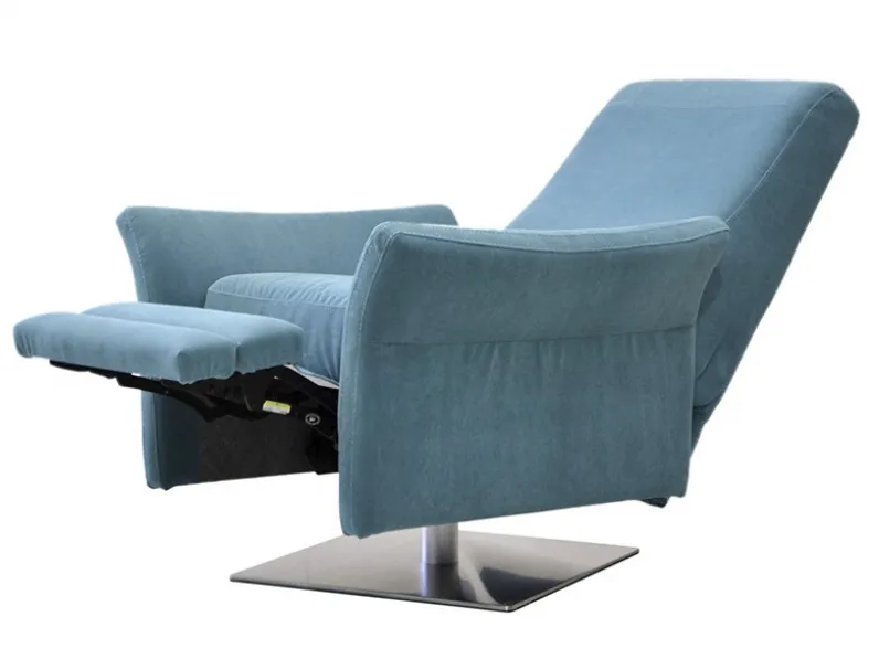 Poltrona relax reclinabile in tessuto Goldman di Polyformitalia 