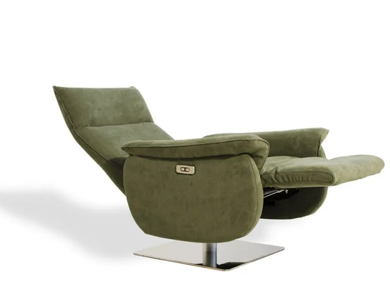 Poltrona relax reclinabile in tessuto Hollywood di Polyformitalia 