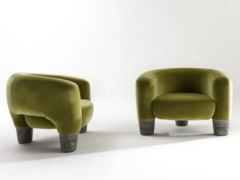 Poltrona in velluto Rialto di Laura Meroni