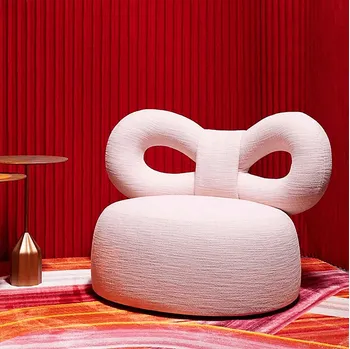 Poltroncina in tessuto imbottito Ribbon di Qeeboo