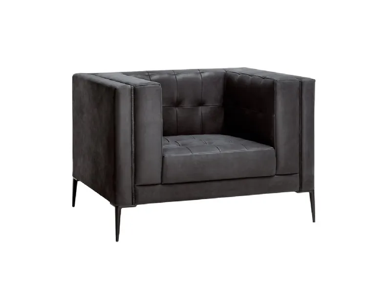 Poltrona in pelle Samarkanda di Daytona Home