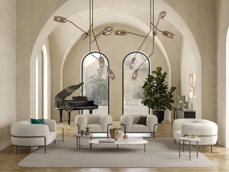 Poltrona Sophie in tessuto imbottito di Gallotti&Radice