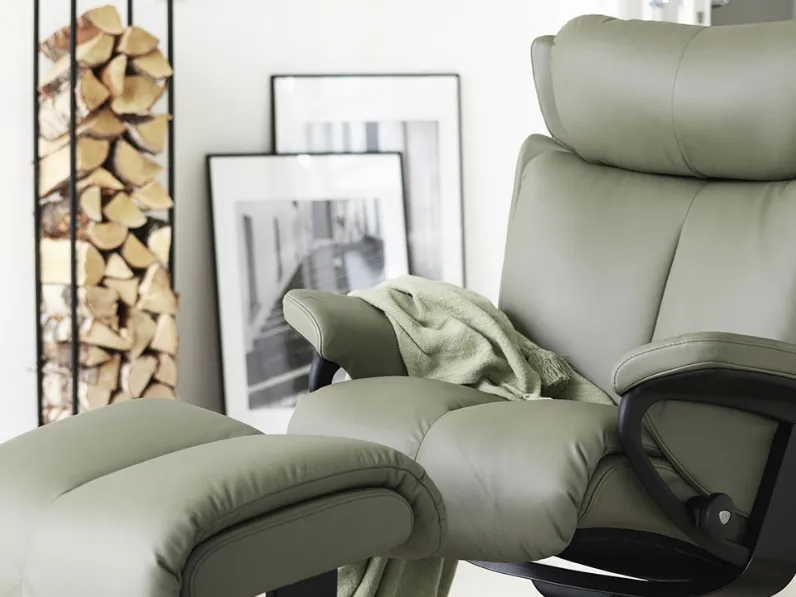 Poltrona in pelle Magic di Stressless