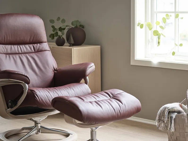 Poltrona in pelle Sunrise di Stressless