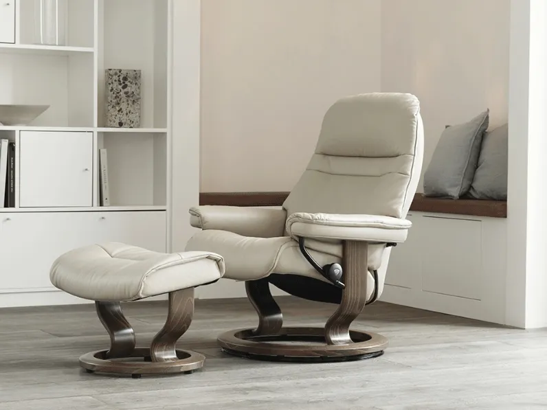 Poltrona in pelle Sunrise di Stressless
