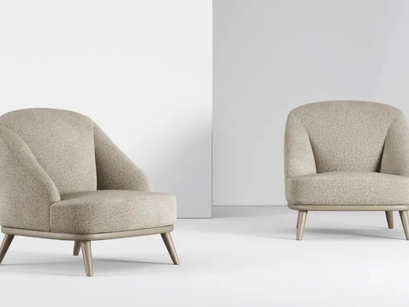 Poltroncina in tessuto Tania di Doimo Salotti