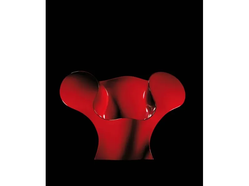 Poltrona di design in laccato rosso The Big Easy di Moroso