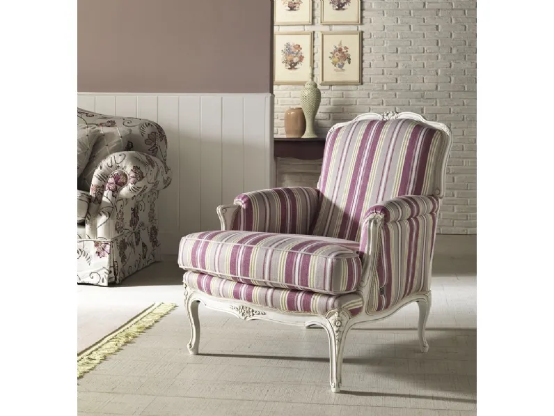 Poltrona classica Tiglio di TreCi Salotti