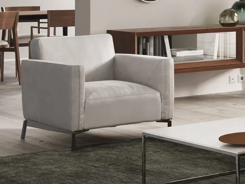 Poltrona in pelle Tratto di Natuzzi