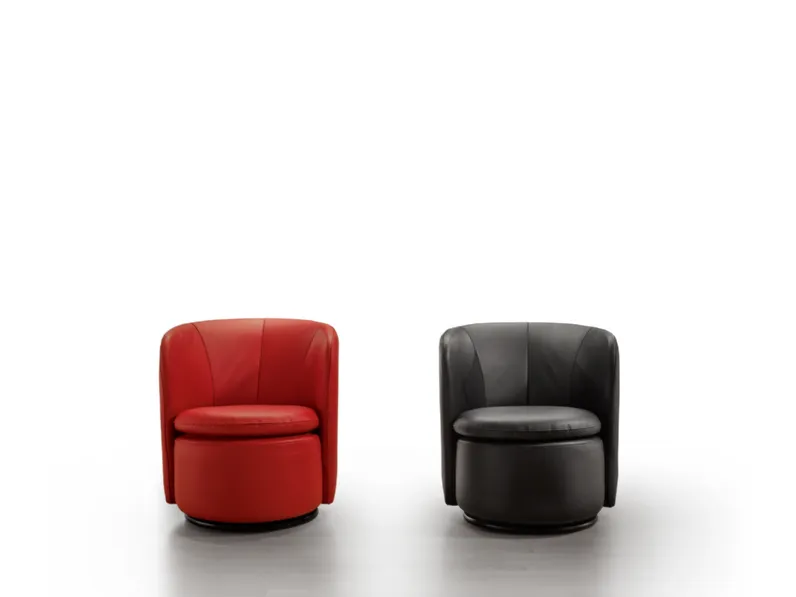Poltroncina in ecopelle Tulip di Astor poltrone e divani