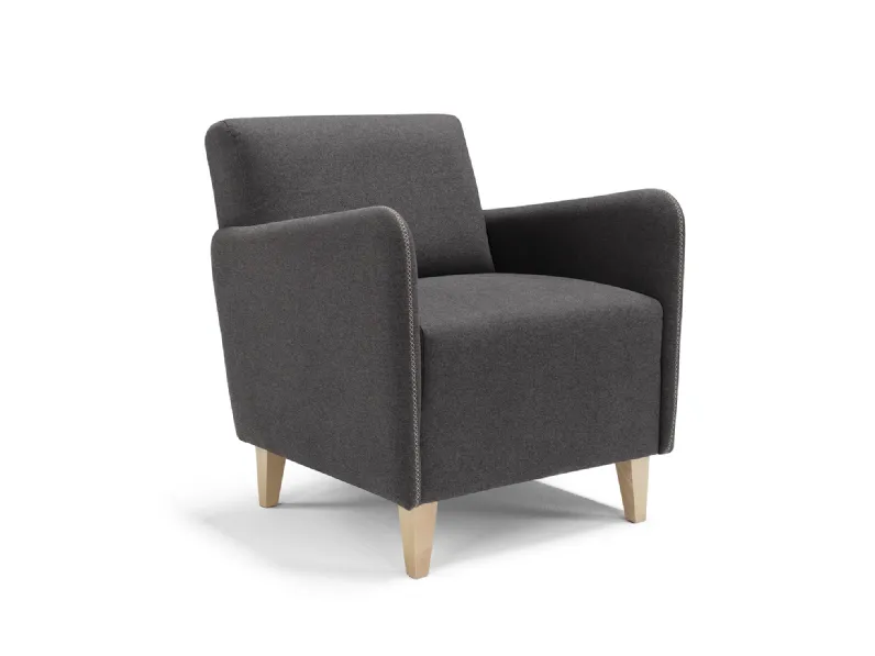 Poltroncina squadrata Valentina di Vis Comoda