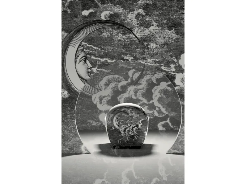 Poltroncina Vanity Fair XC Imagine Edition in pelle stampata di Poltrona Frau