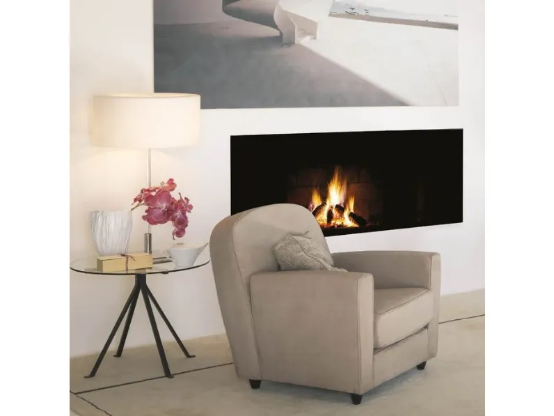 Poltrona in pelle Vigilius di Driade