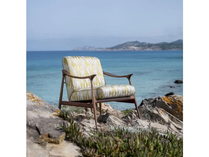 Poltrona Vivi Canaletto Naturale Dedar di Tosconova
