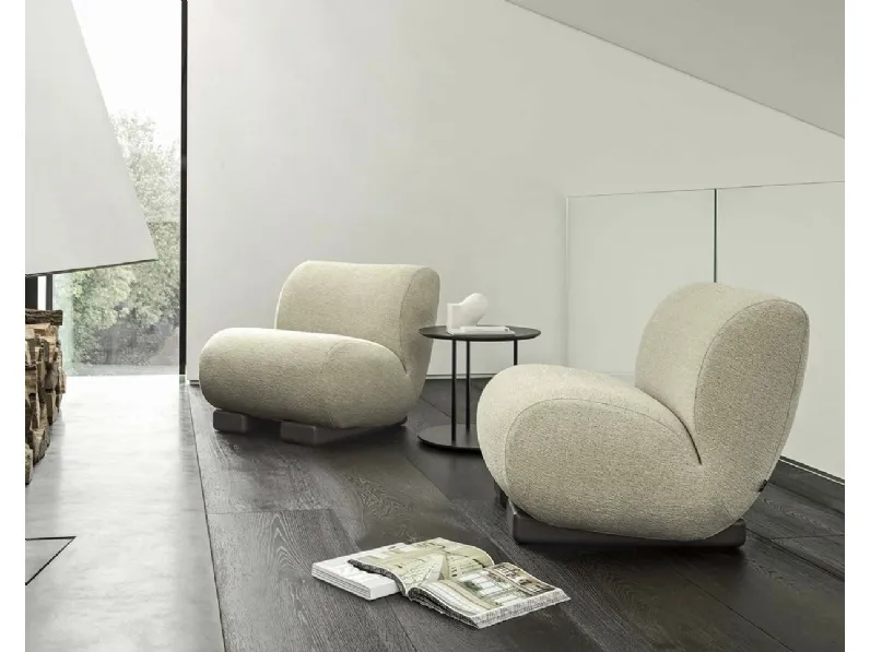 Poltrona Wallaby in tessuto imbottito di Ditre Italia