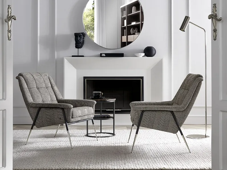 Poltrona in tessuto imbottito Witton Dedar di Tosconova