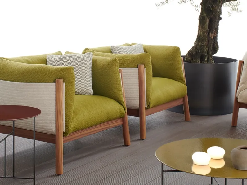 Poltrona in tessuto Yak Outdoor di De Padova