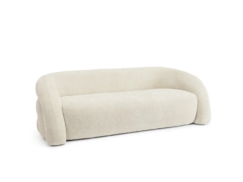 Divano lineare in tessuto imbottito Clemence di Bizzotto