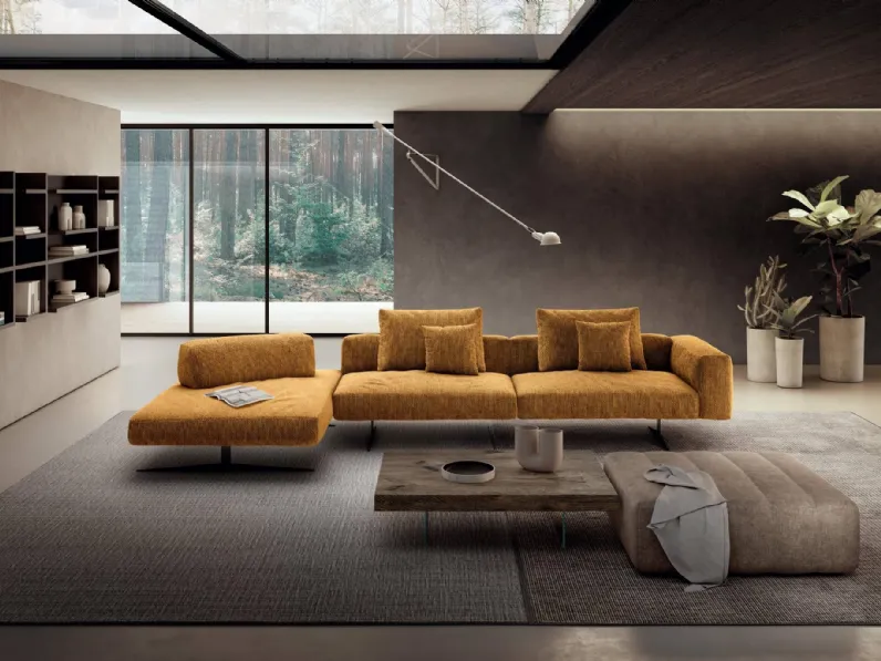 Divano con penisola Air Soft di Lago